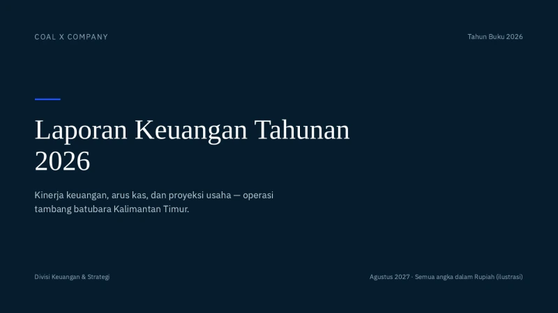 Cover Laporan Keuangan Tahunan 2026